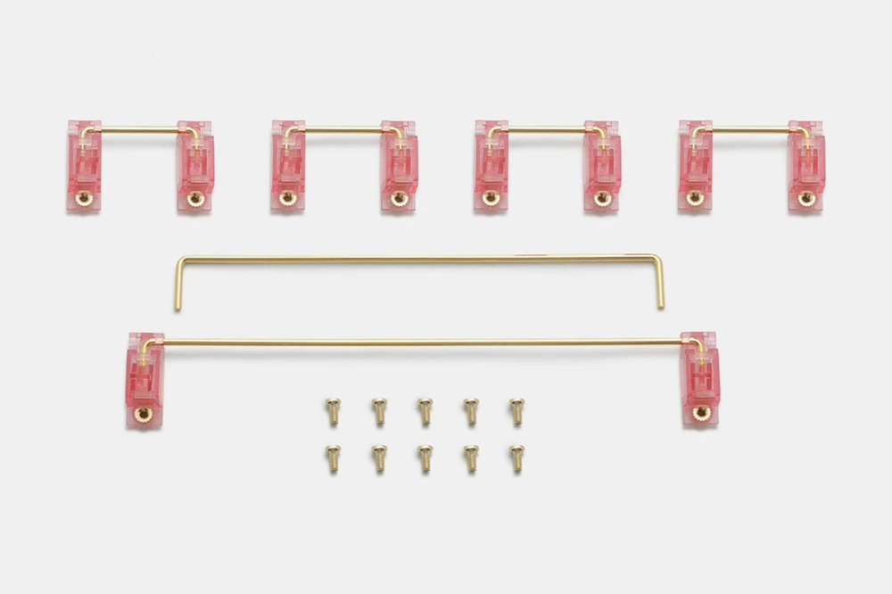 ouro, em estabilizador, para teclado mecânico personalizado