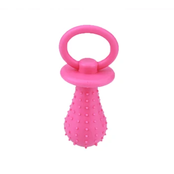 

Rubber Pacifier for Pet Toys Dog Cat Puppy Chew Toys with Bell Sound Hot Sale