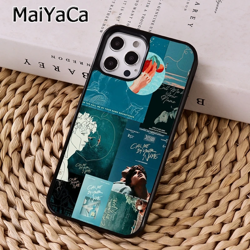 Чехол MaiYaCa с надписью Call Me By Your Name для телефона iPhone X XR XS 11 12 13 Pro MAX 5 SE 2020 6 7 8 Plus Samsung S9