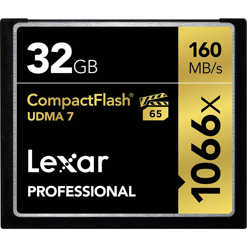 Оригинальная Lexar карта CF CardCompactFlash UDMA 7 Max 256 ГБ 128 Гб 64 ГБ 32 ГБ 160 МБ/с./с 1066X карта памяти профессиональная камера