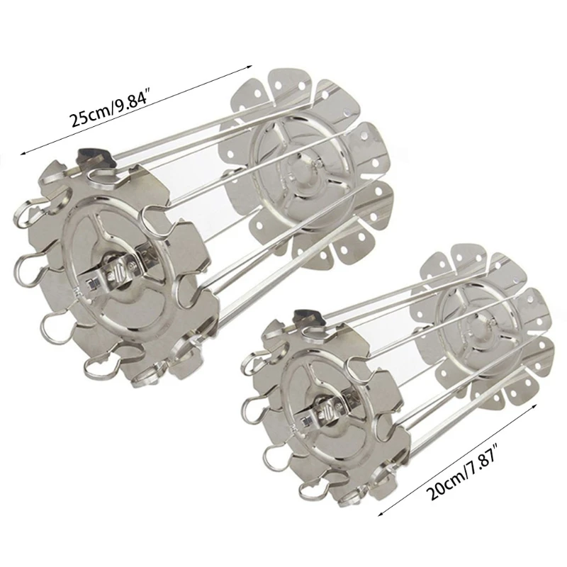 BBQ Grill Cage, Steel Metal Rotisserie Skewers Needle Cage Oven Kebab Maker Gril