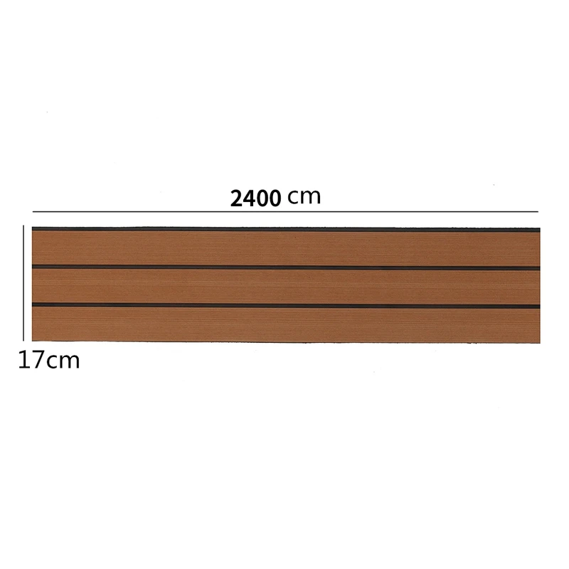 Горячее предложение-1 рулон 2400X17 см Eva пена тик палубный лист самоклеющиеся лодка яхта синтетический настил пена коврик