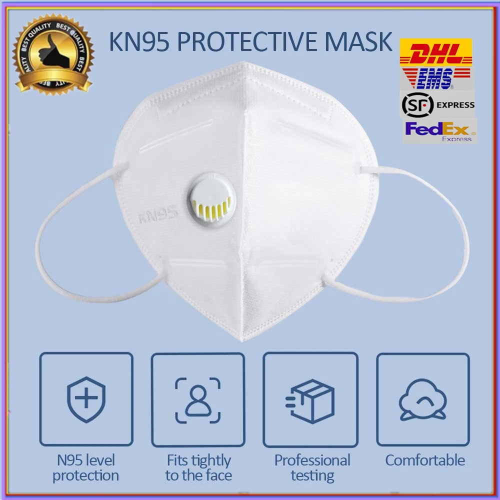 

10Pcs Face Mask Dustproof Windproof Respirator Valve PM 2.5 Respirator Mask With Breath Valve Anti-Pollution Face Mask