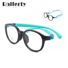 Ralferty съемные детские очки оправа спортивные очки, оптика класса Zero очки Силиконовые овальные очки Glases K19009