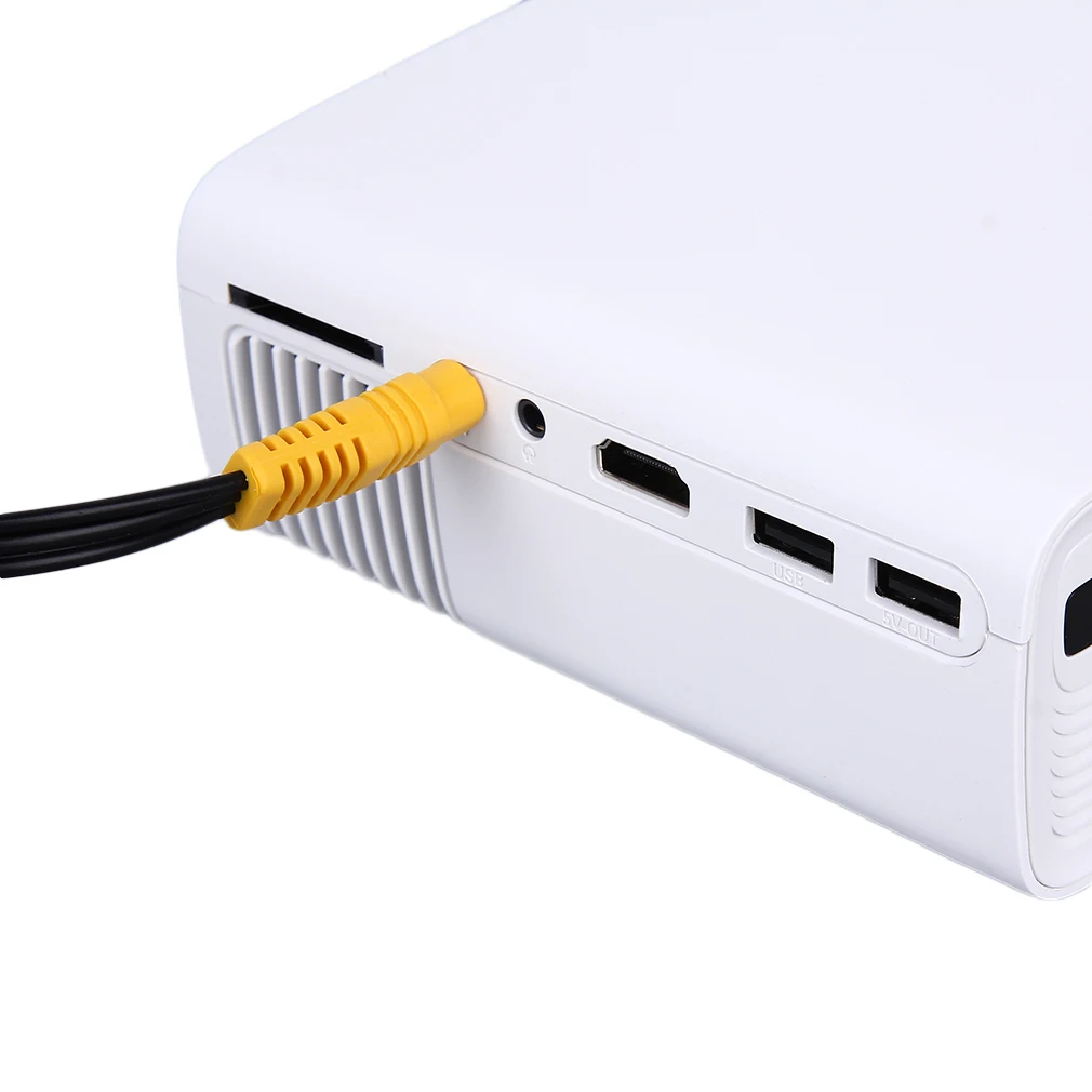 Professional YG400 1200 LM HD LED Video Projector Home Cinema 3D Effect 1080P-HDMI Multimedia Player Digital Projector