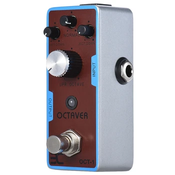 

Eno Ex Oct-1 Mini Octave Guitar Effect Pedal Analog True Bypass Full Metal Shell Guitar Parts & Accessories