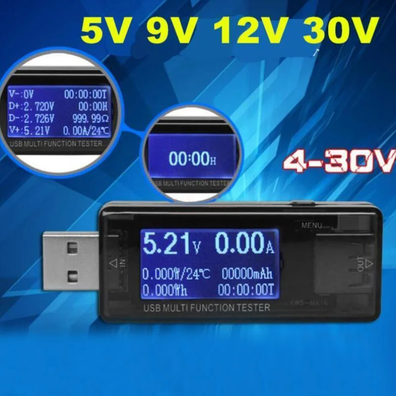 USB безопасное зарядное устройство детектор напряжения измеритель тока вольт ампер тестер детектор