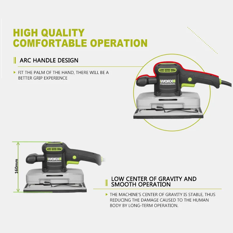목공 플랫 샌더 연마 기계 전기 샌더 기계 무료 마스크 고글 장갑 카본 브러쉬