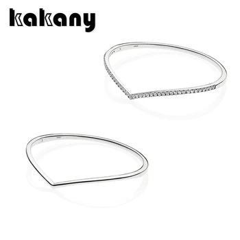 

Kakany New Authentic Unique Fashion Exquisite Perfect Shiny Zircon Bracelet Ladies 925 Sterling Silver Diy Fashion Jeweler