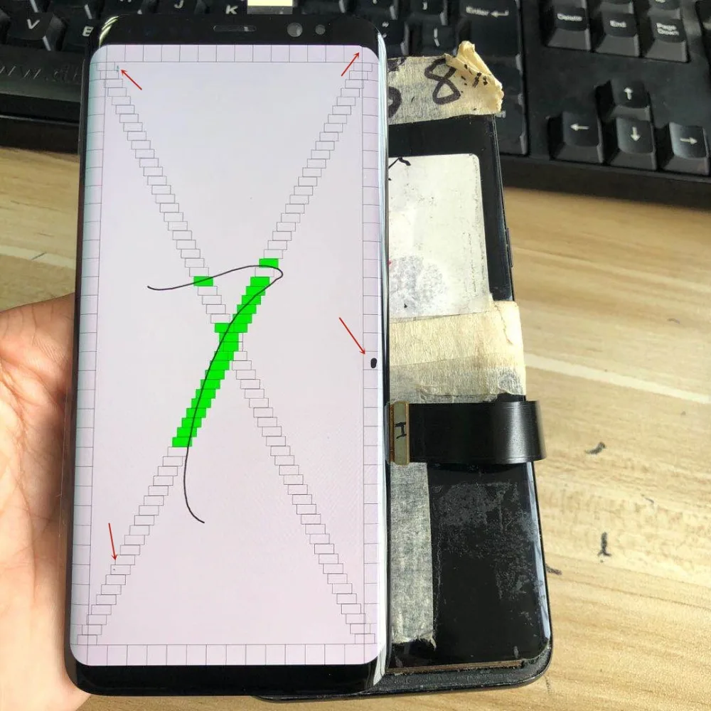 With Dead Pixels Original LCD For Samsung Galaxy S8 lcd G950 SM-G950F LCD Display Touch Screen Digitizer no Frame Assembly Part