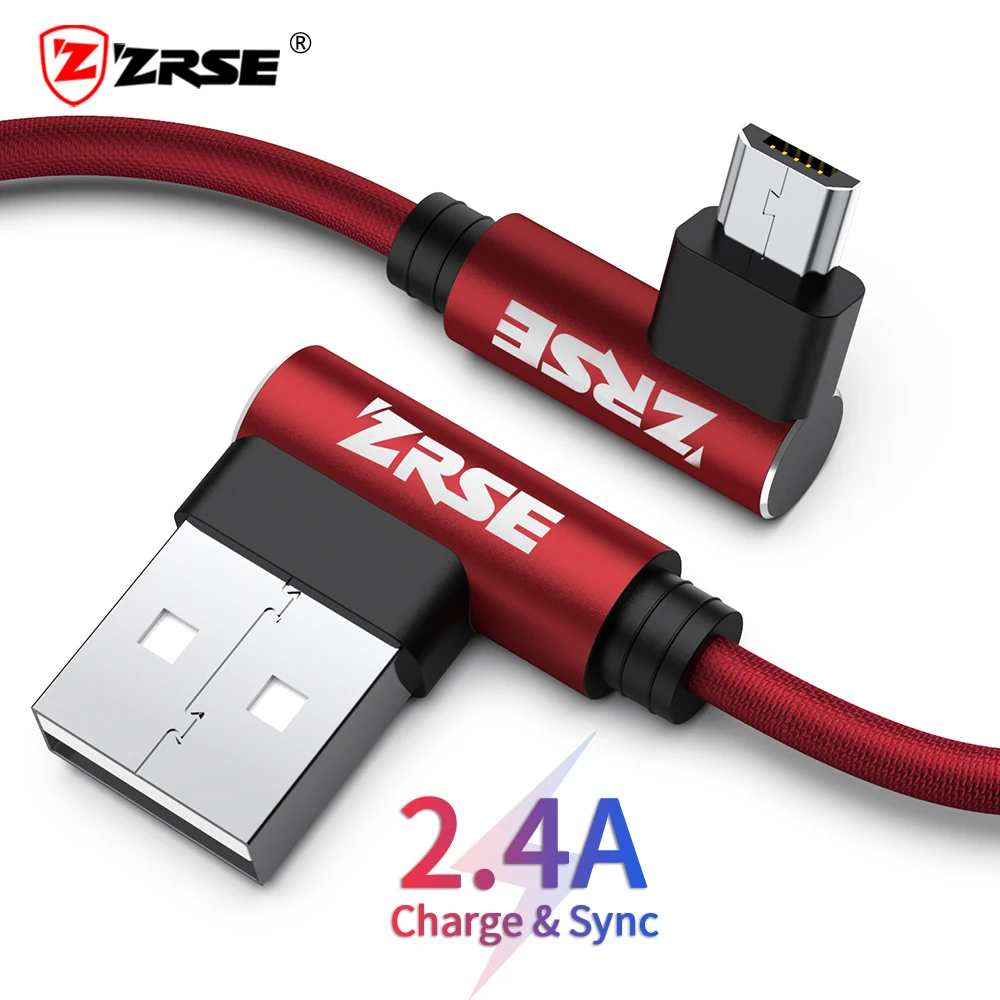 ZRSE Micro Usb Cable For Samsung S7 Huawei Xiaomi Redmi 2M 3M Fast Charging Data Sync USB Cable 90 Degree Elbow Charger Cord ZRSE Micro Usb Cable For Samsung S7 Huawei Xiaomi Redmi 2M 3M Fast Charging Data Sync USB Cable 90 Degree Elbow Charger Cord