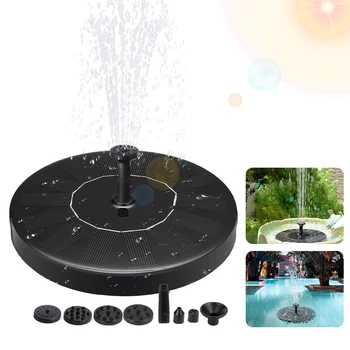 

Dropshipping MINI Solar Powered Floating Bird Bath Water Panel Fountain Pump Garden Pond Pool Solar Water Pump Fountain Garden
