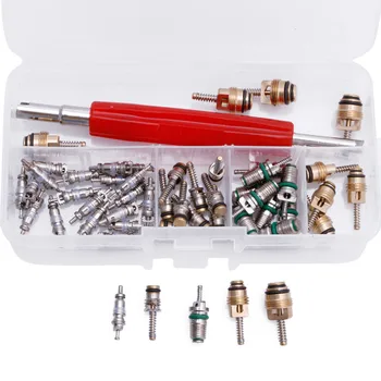 

50Pcs A/C Core Valve R12/ R134A Air Conditioning Auto Car Assortment Remover Kit