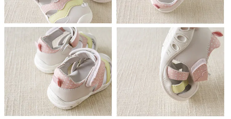DB13740 Dave Bella summer baby girls fashion sandals new born infant shoes sandals dots letter shoes