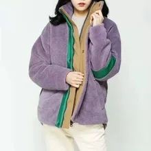 Женское пальто Зима Новая овечья шерсть куртка из короткой овечьей шерсти свободное повседневное шерстяное пальто