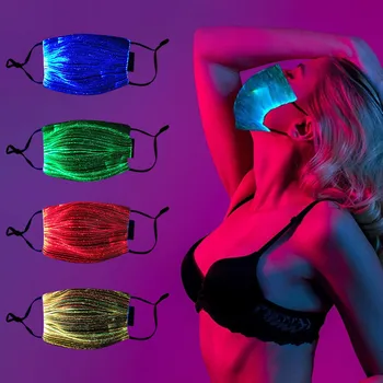 

Led Masks Mouth Face Masks Cover Luminous Mask Glowing Usb Charging Mask With Filter Masks Washable Mascarillas Reutilizables