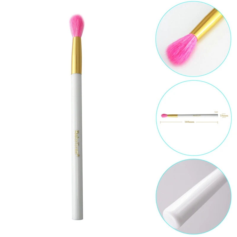 

1PC Goat Hair Eyeshadow Brush Pink Wool Makeup Blending Brush Smudge Eye Makeup Brushes