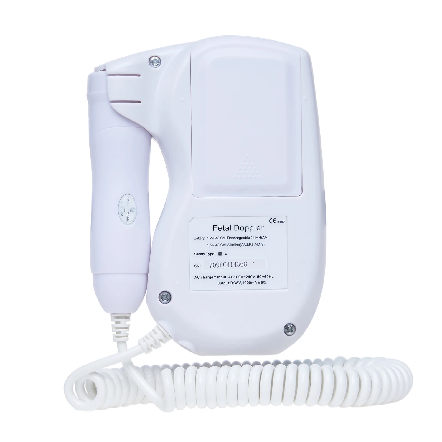 Фетальный допплер ЖК-сигнализация 2 режима встроенный динамик 2,5-2,0 МГц водонепроницаемый сменный зонд Ultrosound Baby Heart для беременных