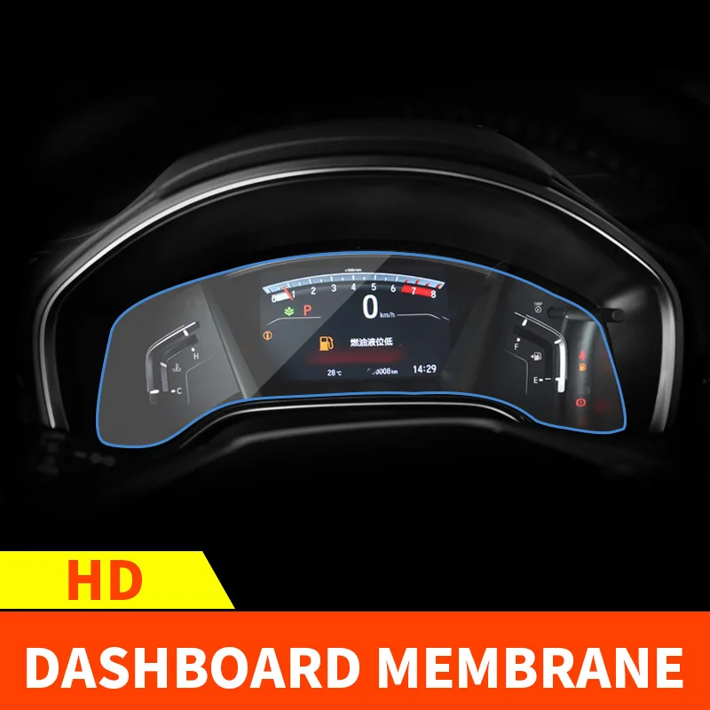 For Honda CRV CR-V Instrument panel navigation display tempered protective film control car GPS screen stickers i - Color Name: PE instrument panel