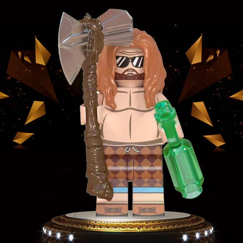 

Legoed Thor Beer Storm Axe Cola Asgard Frost Giants Loki Laufey Odin Avengers Endgame minifigured Building Blocks Kid Toys WM793