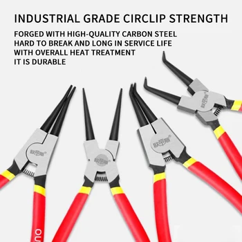 

7in Heavy Duty Circlip Pliers for Removal Retaining Clip Snap Ring Pliers External Internal Circlip for Engine Repair