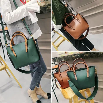 

2019 New Wide Shoulder Handheld Commuter Bag Practical Large Capacity Single Bag Handbag Commuter Women's Bag