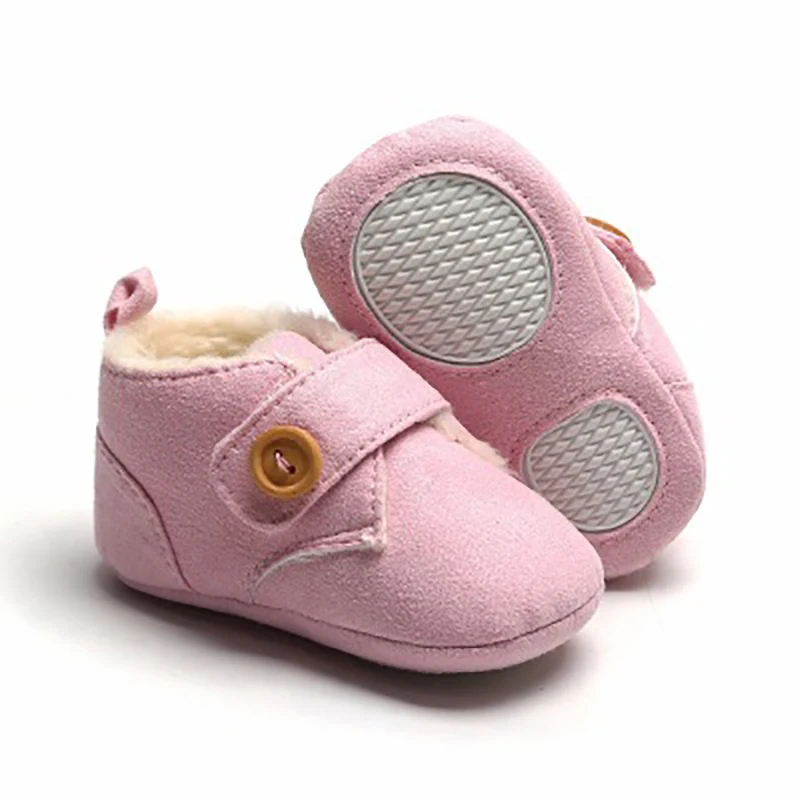 New Winter Baby Shoes First Walkers Non-slip Infants Kids Boots Shoes Newborn Baby Girls Boys Shoes Warm Thicken