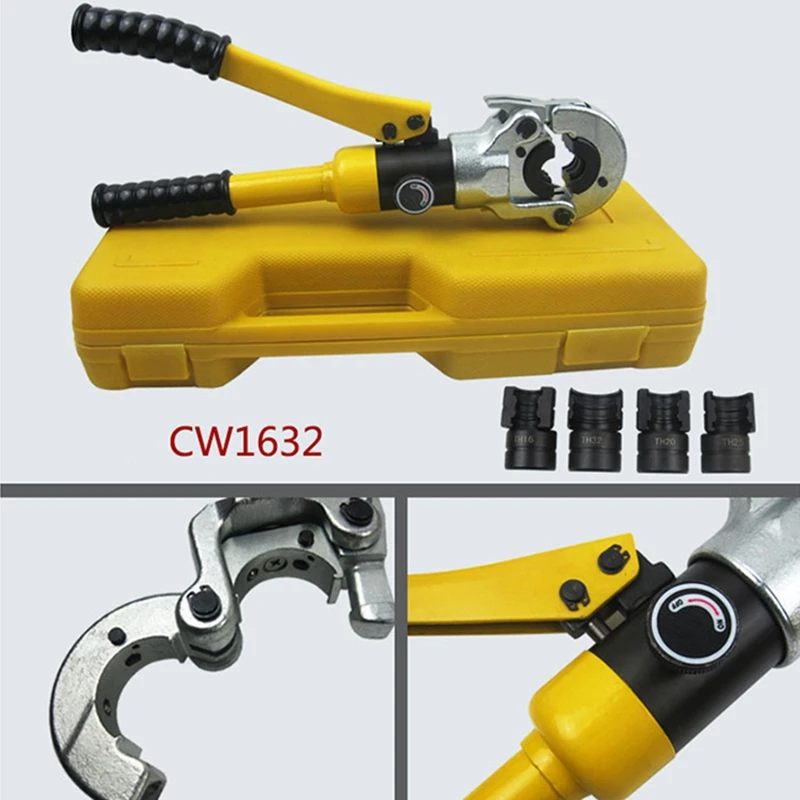 US $181.56 Hydraulic Pipe Crimping Tools Pex Pressing Tools With Th Jaws 1632Mm Gc1632 Heating Pipe Plumbing Pipe Pressure Pipe Clamp