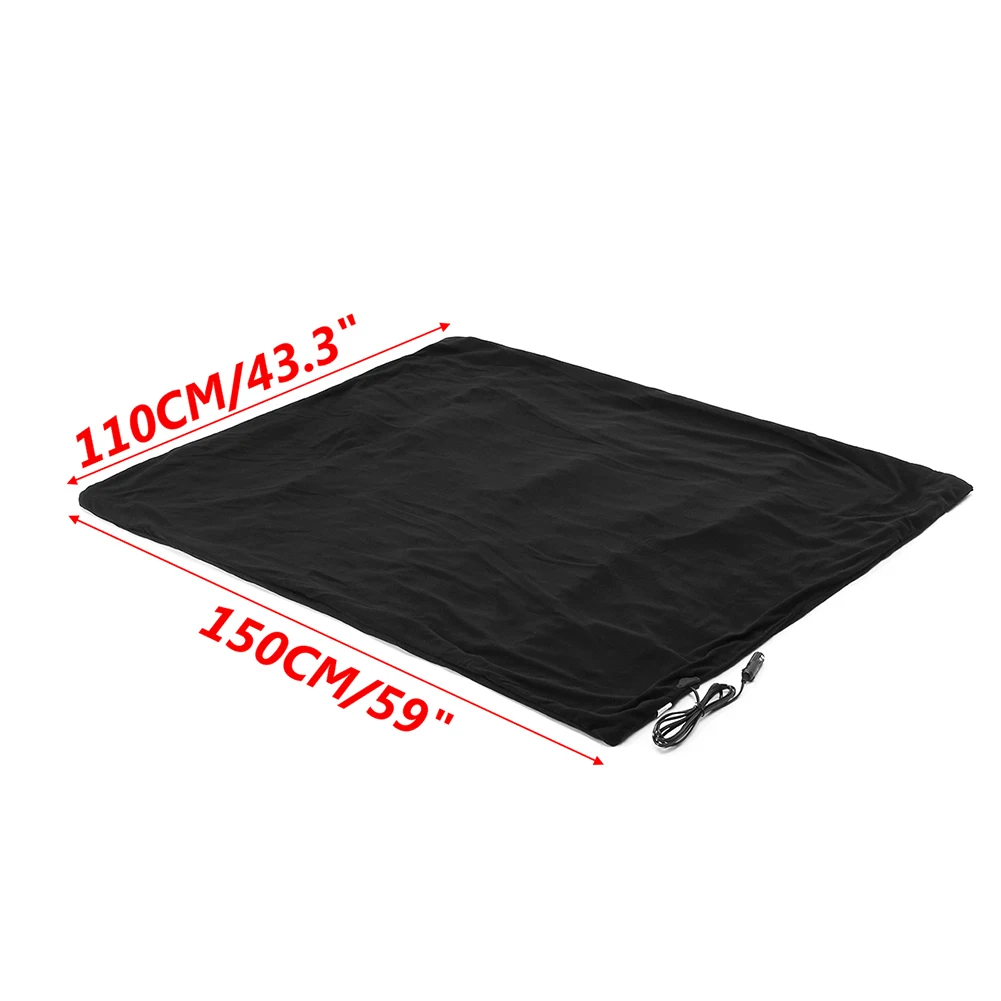 110x150 см 12V Электрическое тепловое одеяло для дома и офиса, автомобильное теплое полотенце, полотенца для автомобиля, автомобильные аксессуары
