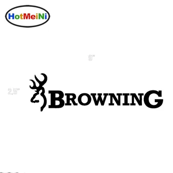 

HotMeiNi 22.8*6.3cm 2x Browning Hunt Deer Buck Chasse Car Sticker Vinyl Car Decal White Black/Sliver Car Sticker