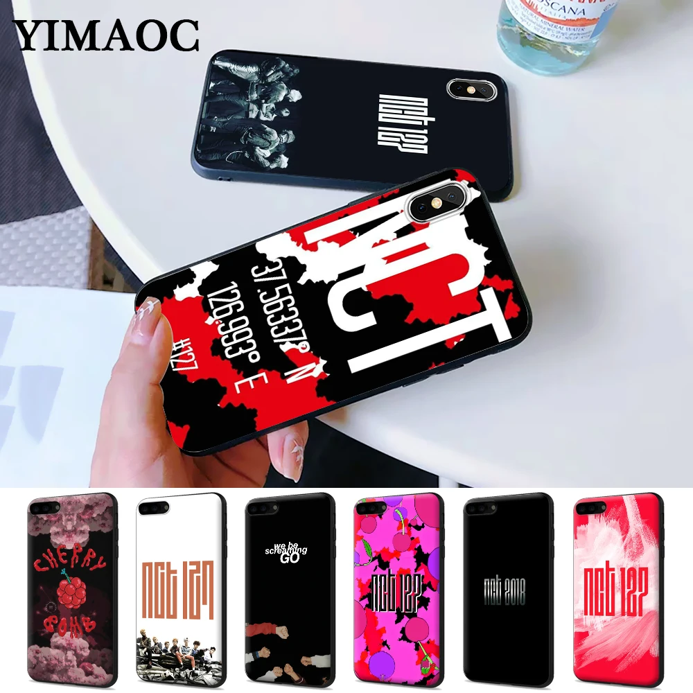 

NCT 127 Kpop Boy group Silicone Case for iPhone 5 5S 6 6S Plus 7 8 X XS Max XR