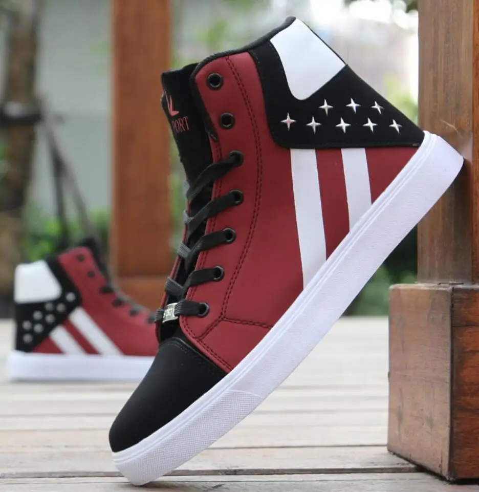 Chaussure homme; Мужская обувь для скейтбординга; высокие белые кроссовки; спортивная дышащая обувь; прогулочная обувь в стиле хип-хоп; Уличная обувь