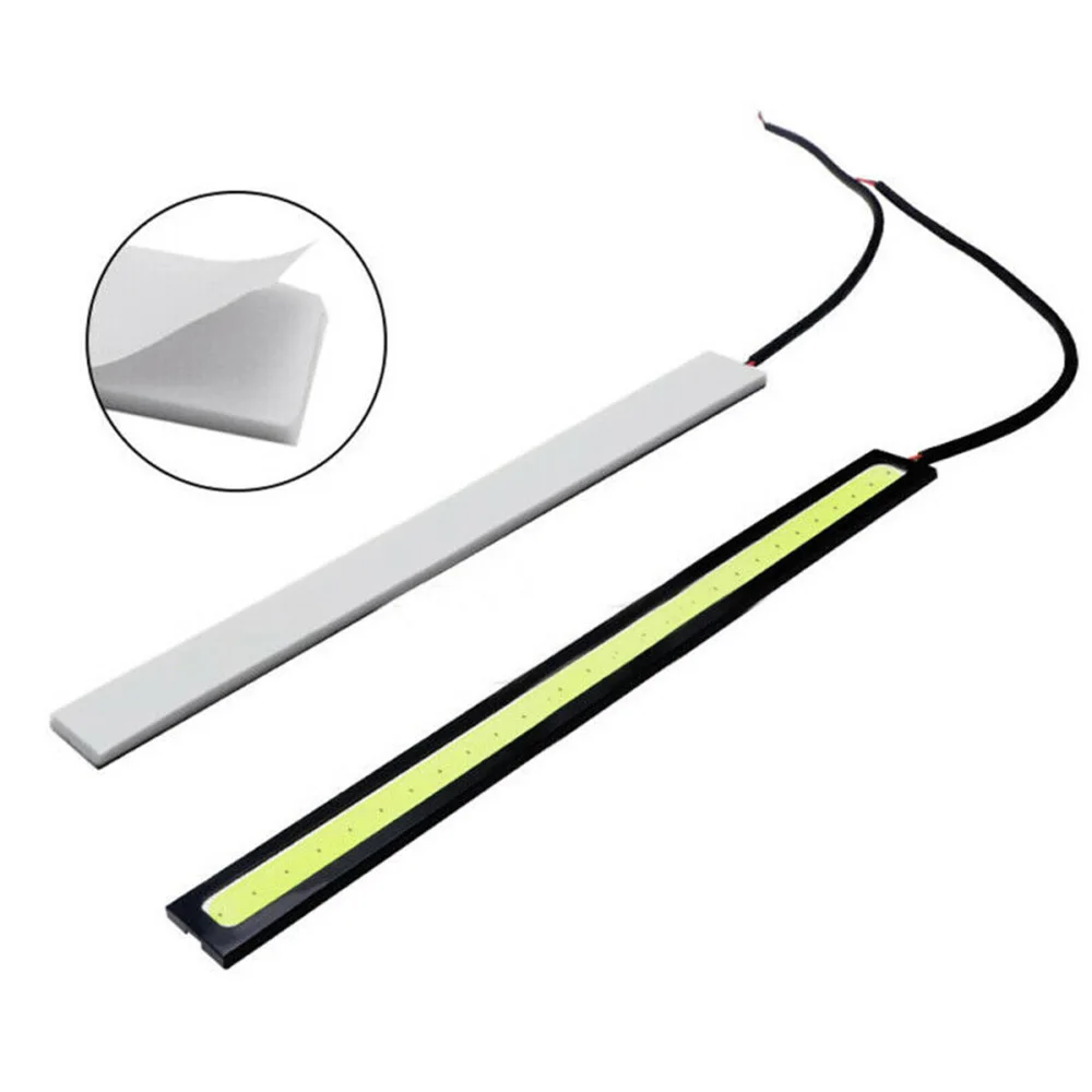 

Waterproof LED Light Strip White DRL Camping Super Bright Daytime Running 12pcs Car