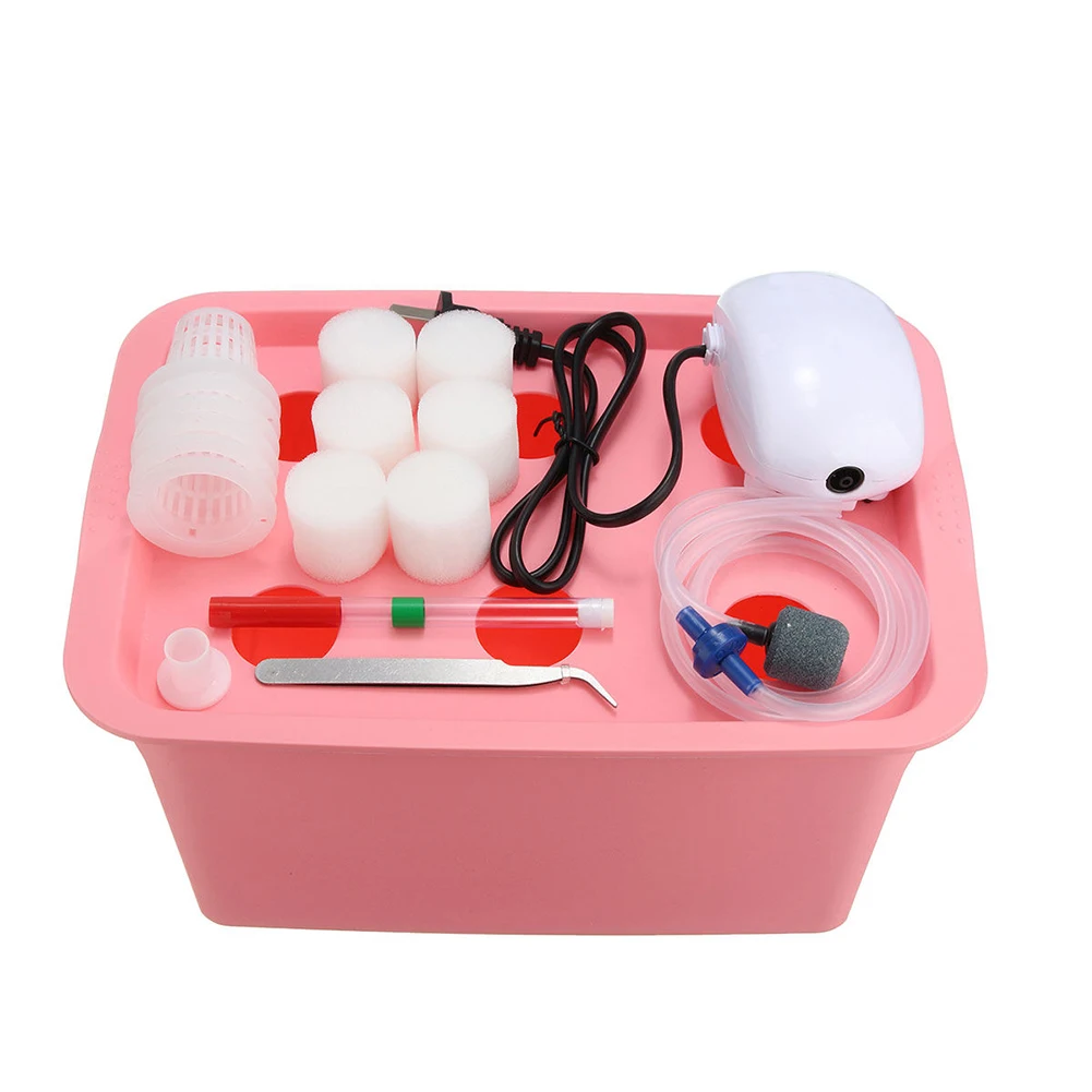 Household Bubble Tub 6 Holes Durable Garden Indoor Hydroponic System Kit Air Pump Seedling Nursery Pots Plant Site Easy Apply