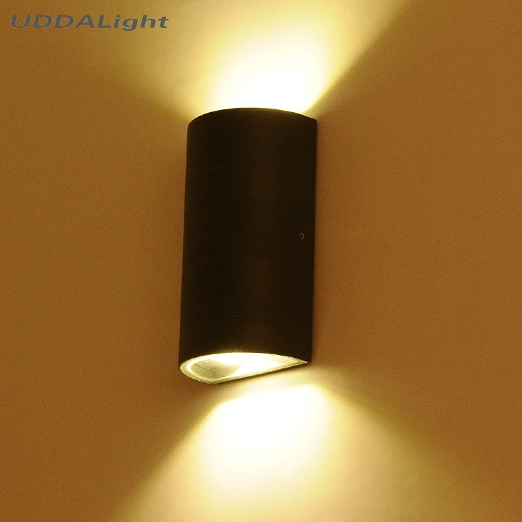 Полукруглый/квадратный наружный настенный светильник 6 Вт Светодиодный COB Led