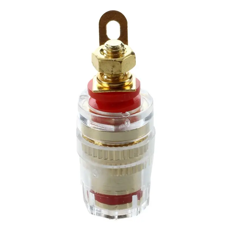 

New 2X Terminal speaker binding Post speaker terminals Gold-plated banana jack