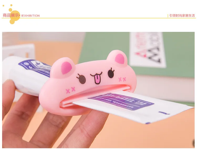 Toothpaste Dispenser Korean-style Creative Fashion Cartoon Manual Toothpaste Squeezer Lazy Cosmetics Cleansing Foam Squeezing Ma