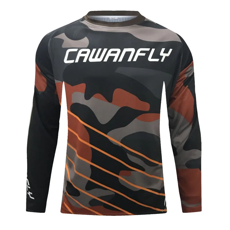 

CWF Mountain Bike Jersey Man Cool-max Quick Dry Breathable Sublimation Print MTB Jersey Motocross Cycling Clothes Shirt