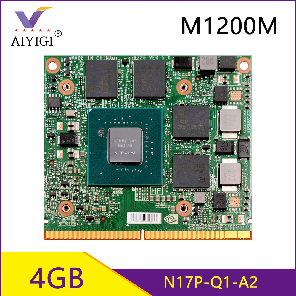 Квадро M1200M M1200 GDDR5 4 Гб Видео Графика карты N17P Q1 A2 с X Кронштейн для Dell M4800 M7510 HP ZBook15/17