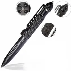 Stylo de défense tactique personnel de haute qualité, outil multifonction en aluminium d'aviation antidérapant Portable 