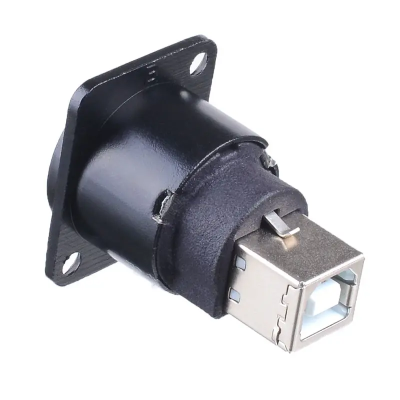 Metal USB B Type Female Socket to A Panel Mount Adapter | Электроника