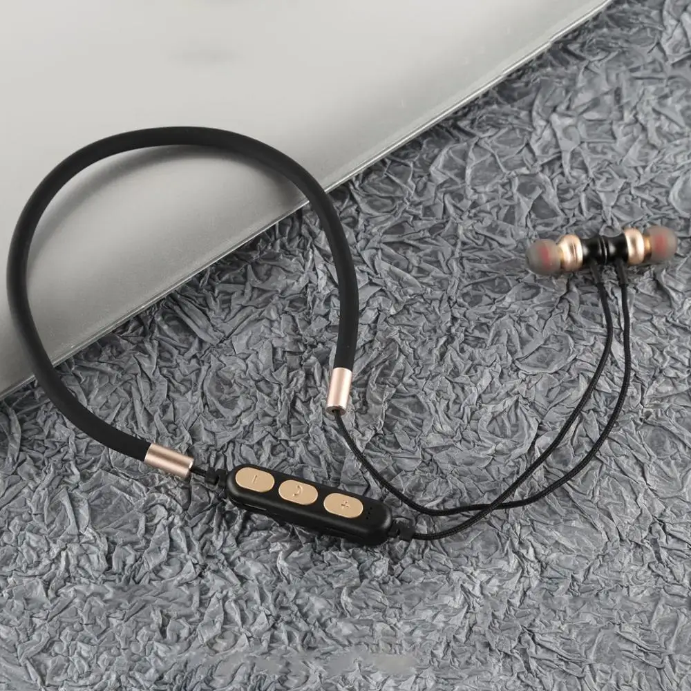 Wireless Headphone Soft Foldable Stereo Bass Headset With Mic Support TF SD Card Bluetooth V5 0 Earphone Sporting Neck Hanging