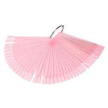 Принадлежности для маникюра 50 цветов веерообразная плоская цветная карта лака для ногтей маникюр практика кончик для ногтей лак для ногтей образцы