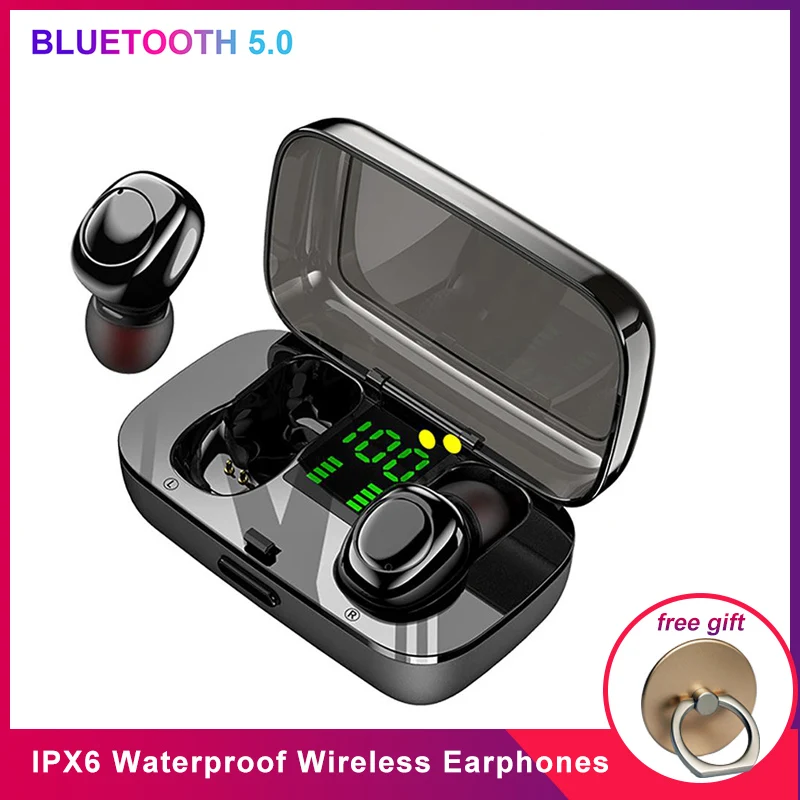 XG23 TWS T9 IPX7 водонепроницаемые наушники для плавания 5,0 TWS беспроводные Bluetooth наушники мини спортивные наушники ушные вкладыши с 7000 мАч зарядным устройством беспроводные наушники наушники беспроводные наушники наушн - Цвет: XG23 TWS