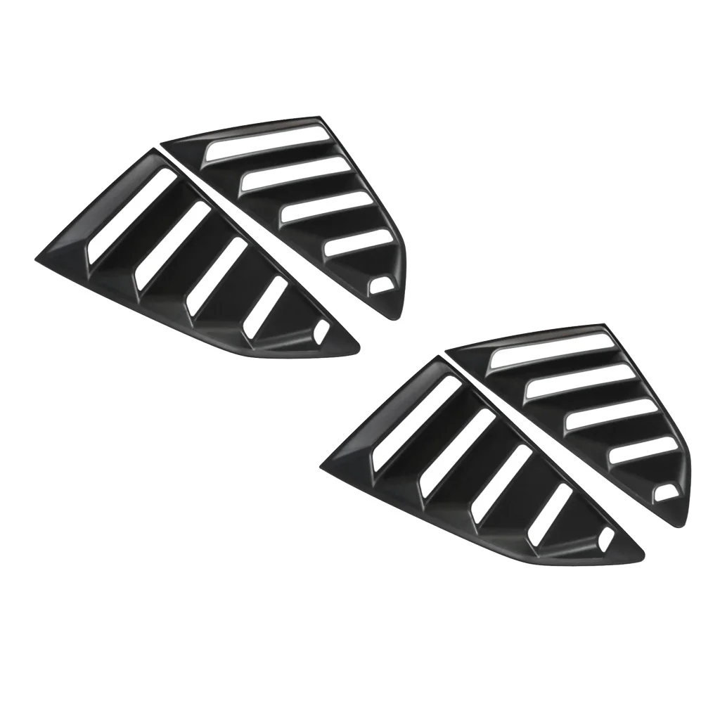 4Pcs ABS Side Window Quarter Scoop Louver Cover False Air Vent for Camaro