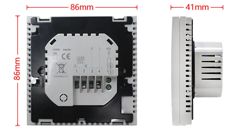 16A AC 220V wifi термостат для нагрева воды/электрическая система отопления wifi термостат приложение управления для теплого пола