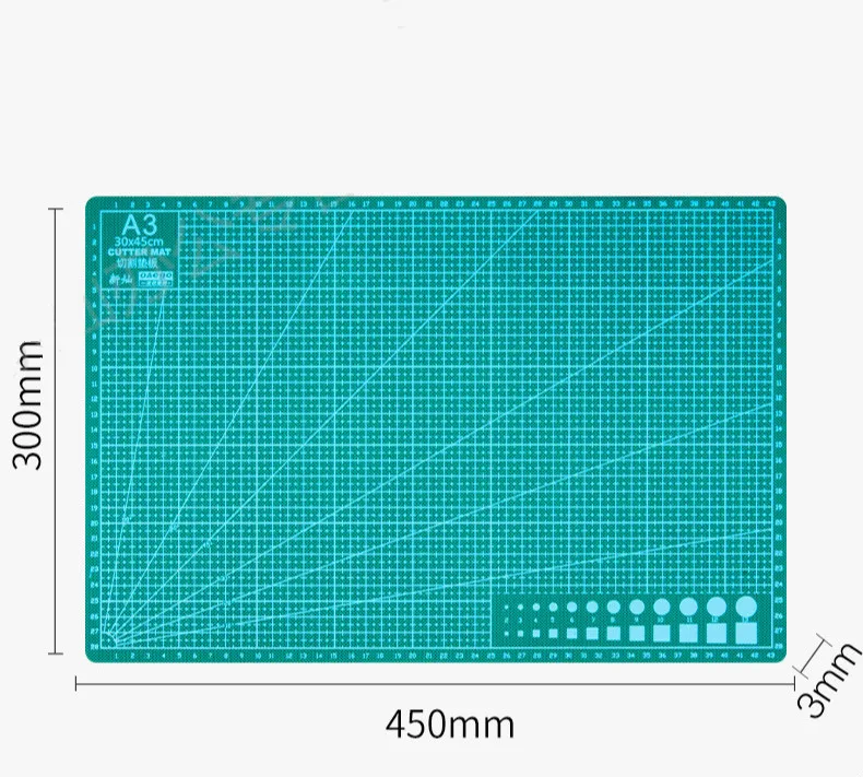 A3 A ПВХ Режущий коврик двухсторонний односторонний Сращивание разделочная доска Ткань Кожа технология DIY режущий коврик