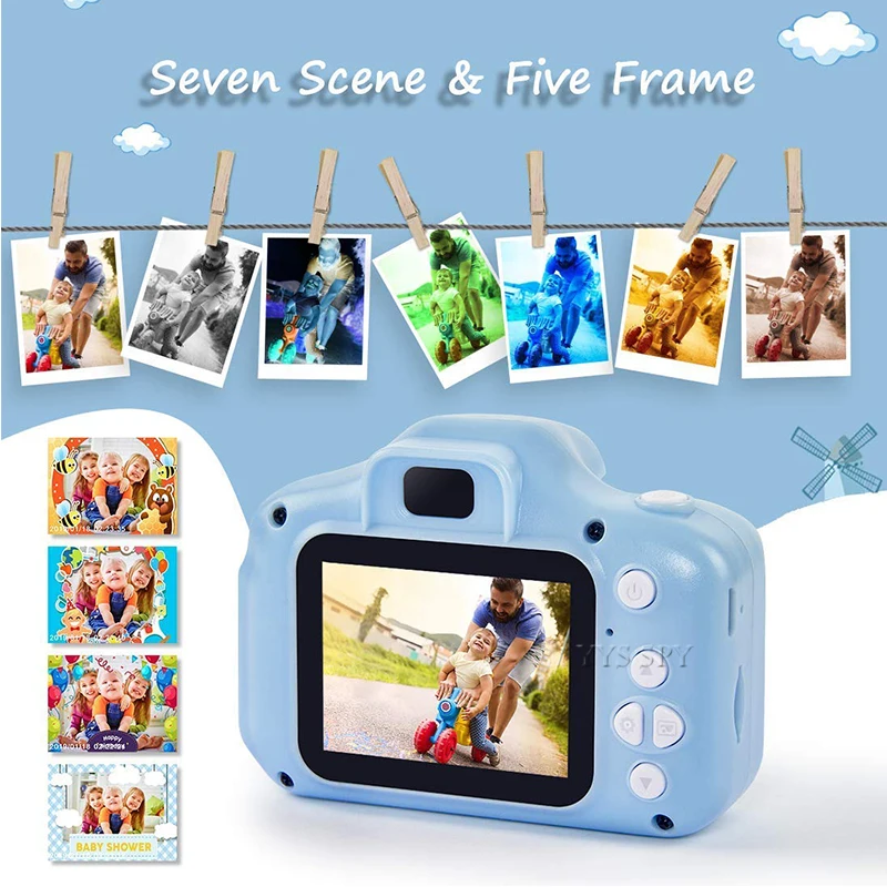 Kids Mini Video Camera For Children Christmas Toys Educational Cool Birthday Toddler Boy Gift Digital Photo Cam Camara Camcorder