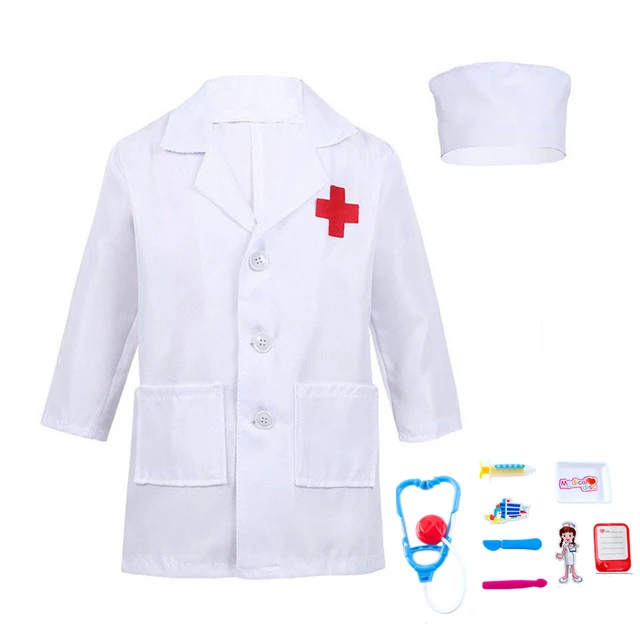Doctor And Nurse Halloween Costumes 2022 2022 Halloween Disguise For Kids Doctor Nurse Clothing Medical Surgeon Uniform Carnival Family Play House Work Jackets Costumes Cosplay Costumes Aliexpress