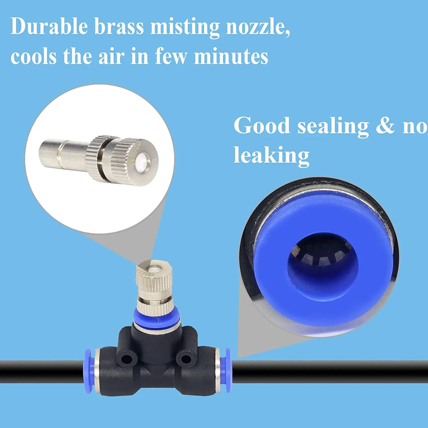 DIY-7-10-20M-Fog-Mist-System-China-Supplier-Air-Conditioner-Working-Pressure-2-30-Bar.jpg Diy 7/10/20M Köd Ködrendszer Szállítója Légkondicionáló Munkás Nyomás 2-30 Bar Vízpermet-Hűtőrendszer - Image 2